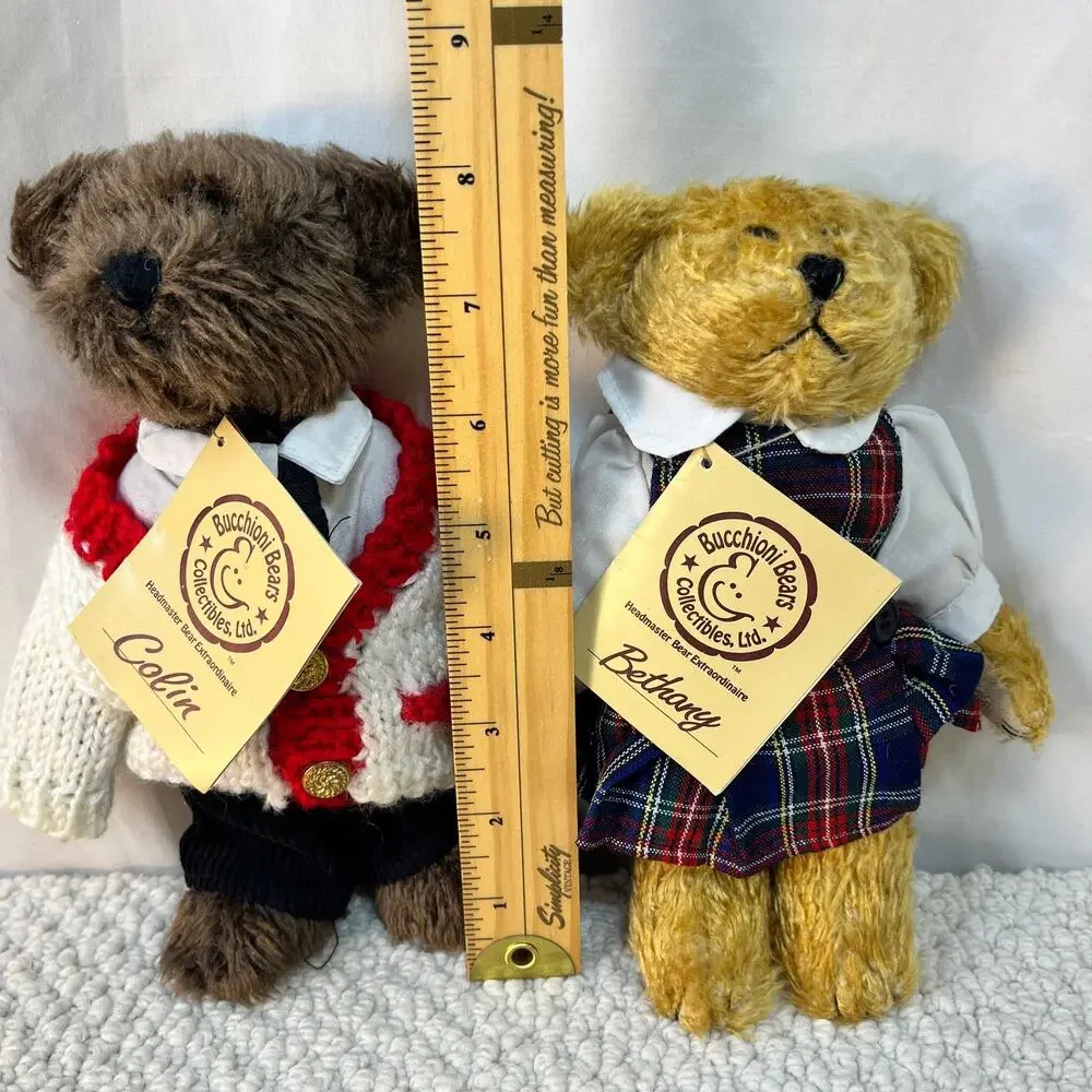 Vintage Bucchioni Teddy Bears Plush Stuffed Animals 8